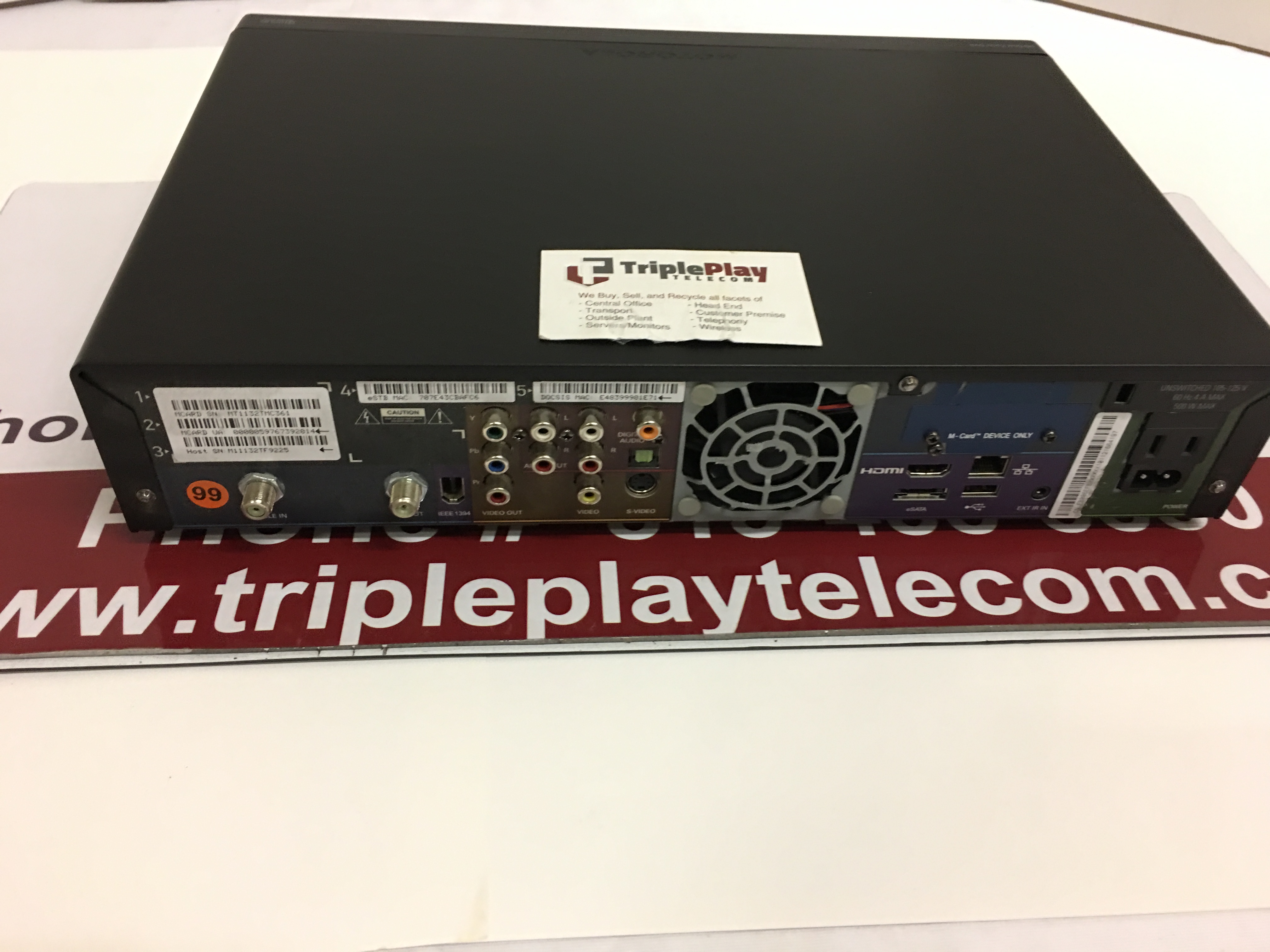 Motorola DCX3400M Digital Cable Box HDTV Dual Tuner 500G DVR HDMI eBay